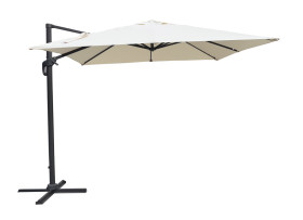 Ombrellone da giardino  COLORADO fusto alluminio ANTRACITE 3×4 TELO POLIESTERE  ECRU COD 5087