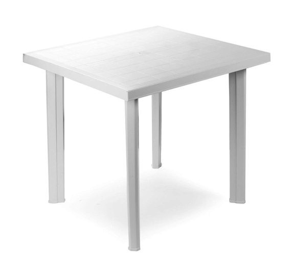 Tavolo fiocco bianco cm 75x80 in plp