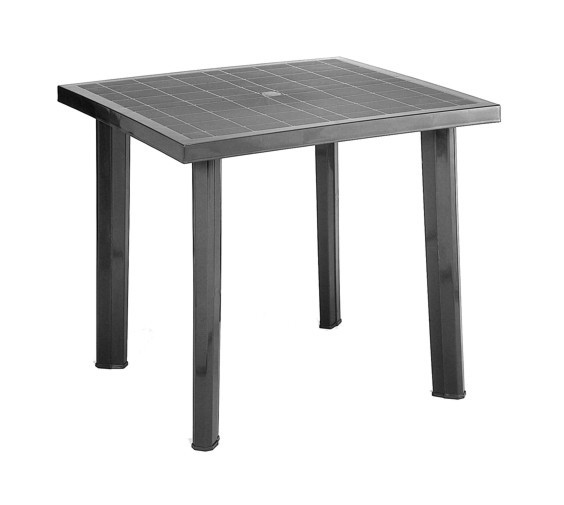 Tavolo fiocco antracciaio cm 75x80 in plp