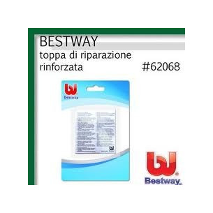 Toppa di riparazione rinforzata bestway 62068 per piscine