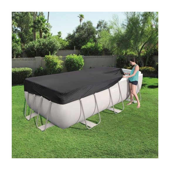 Telo copertura piscina rettangolare cm 414 x 201 mod Bestway 58232