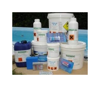 Trattamento per piscine kit medio per mantenere acqua pulita 2