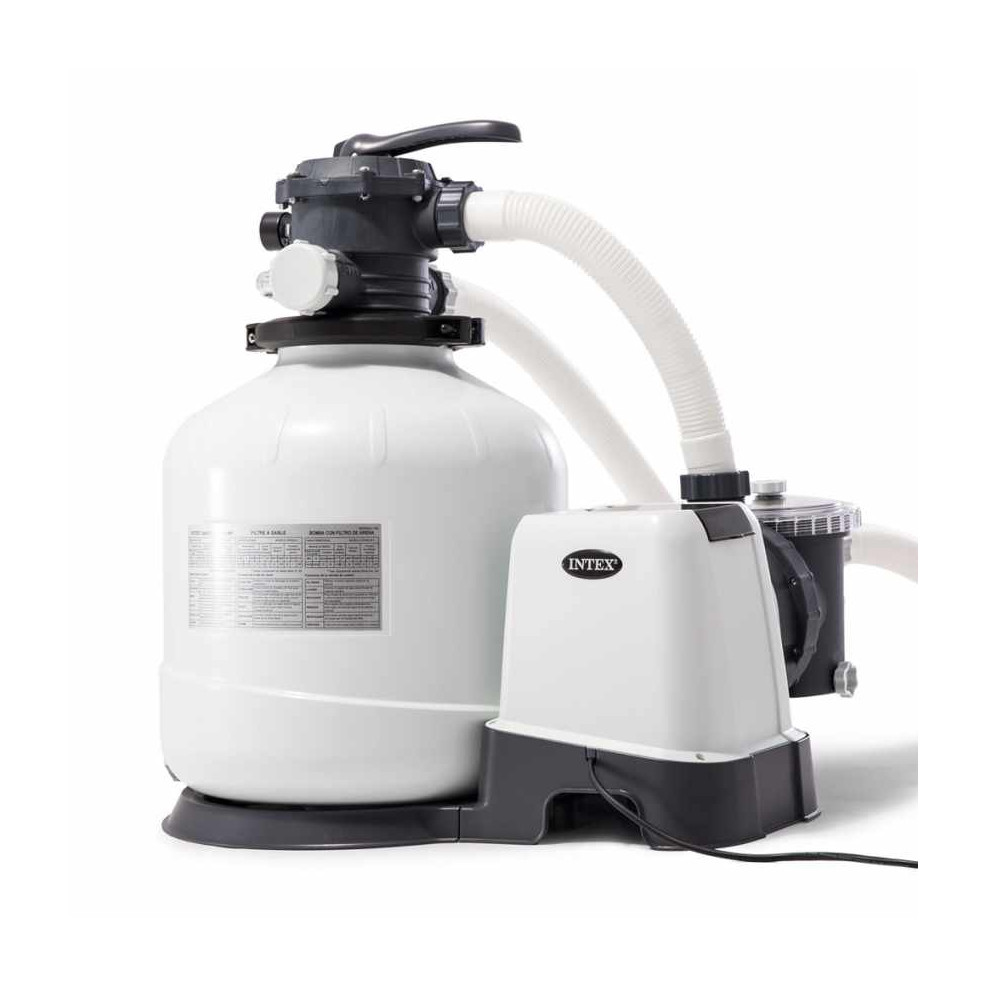 Pompa a sabba per piscina INTEX 26652 depuratore piscina filtro a sabbia lt 12000 12 mc h 6 vie INTE