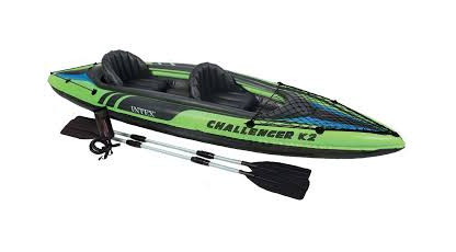 Canoa gonfiabile INTEX 68306 per due persone Challenger K2 Kayak 351 x 76 cm