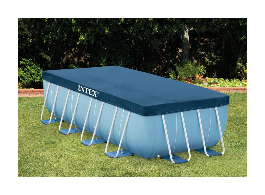 Telo copertura piscine Intex 28037 universale fuori terra rettangolare 400x200 cm