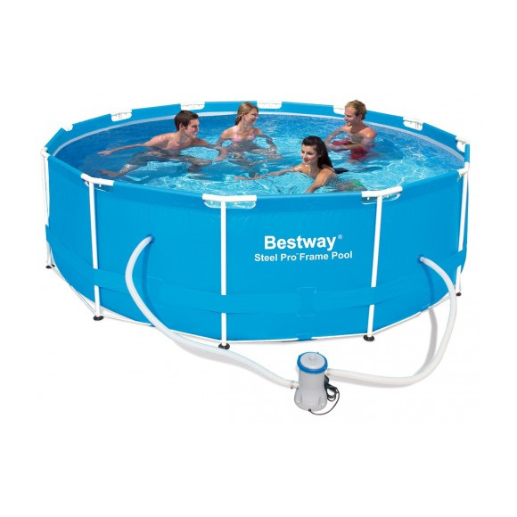 Piscina Bestway 56418 Steel Pro Frame 366x100 cm con pompa filtro e scaletta