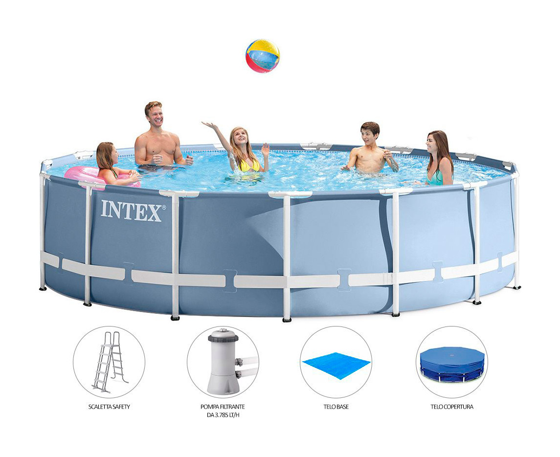 Piscina Fuori terra con Telaio Portante da Giardino Piscina Esterna in PVC triplice strato Rotonda ?