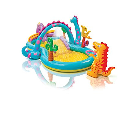 INTEX PISCINA GIOCO BIMBO BAMBINO DINOSAURI PLAY CENTER SPRUZZI 57135 INTEX