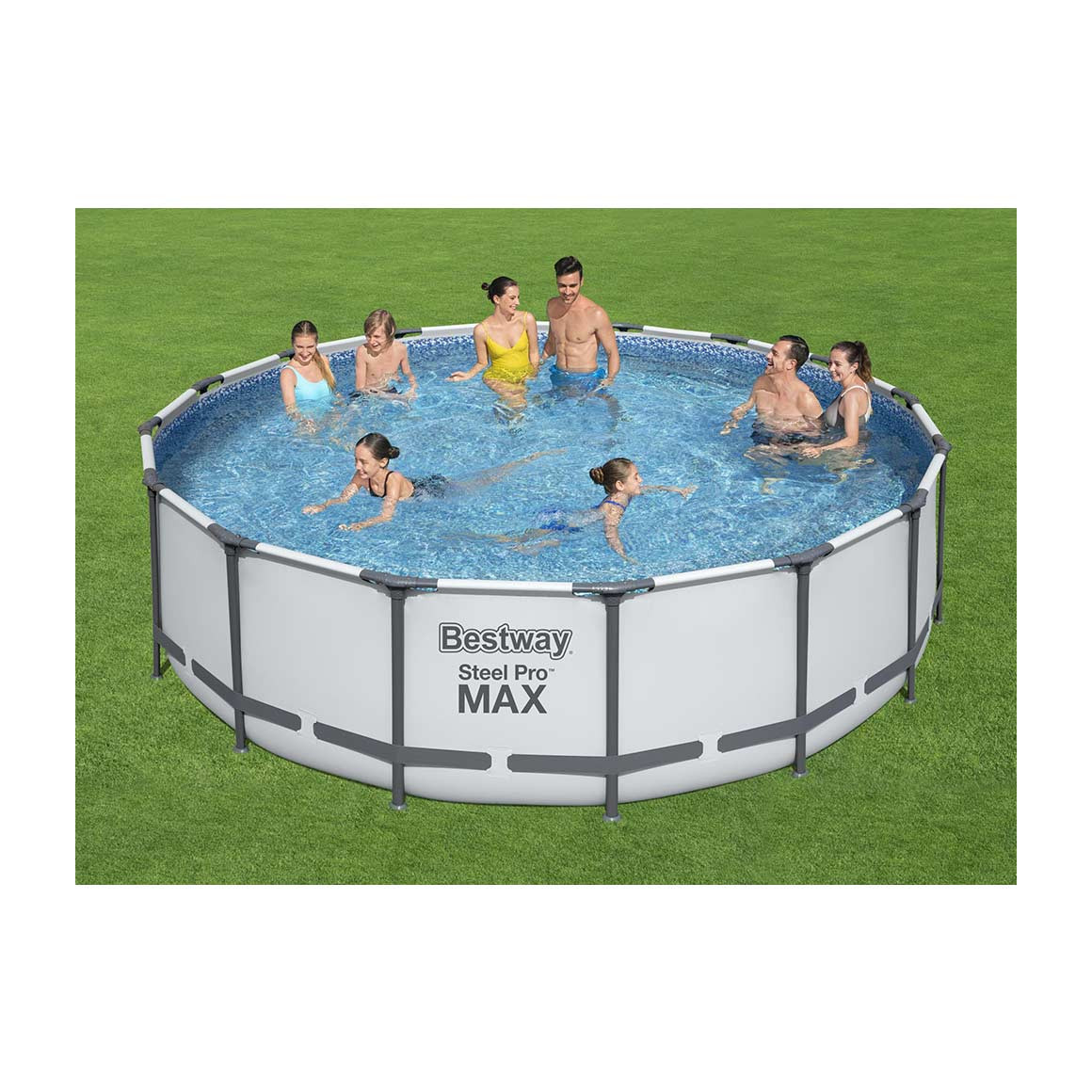 Piscina Fuori Terra Bestway 5612Z Steel Pro Max Rotonda 488x122cm