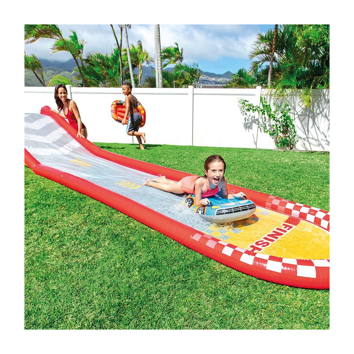 Piscina gioco gonfiabile piscina intex scivolo racing fun cm 561x119x76h codice INTEX Intex 57167 Sc