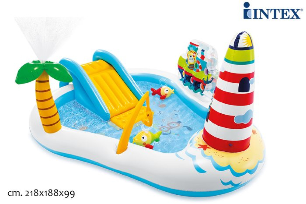 PISCINA PLAY CENTER FISHING Intex 57162 Faro 218x180x99 cm (57162)