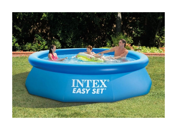 Piscina fuori terra INTEX 28112 Easy Set tonda Ø 244 cm con anello gonfiabile e filtro