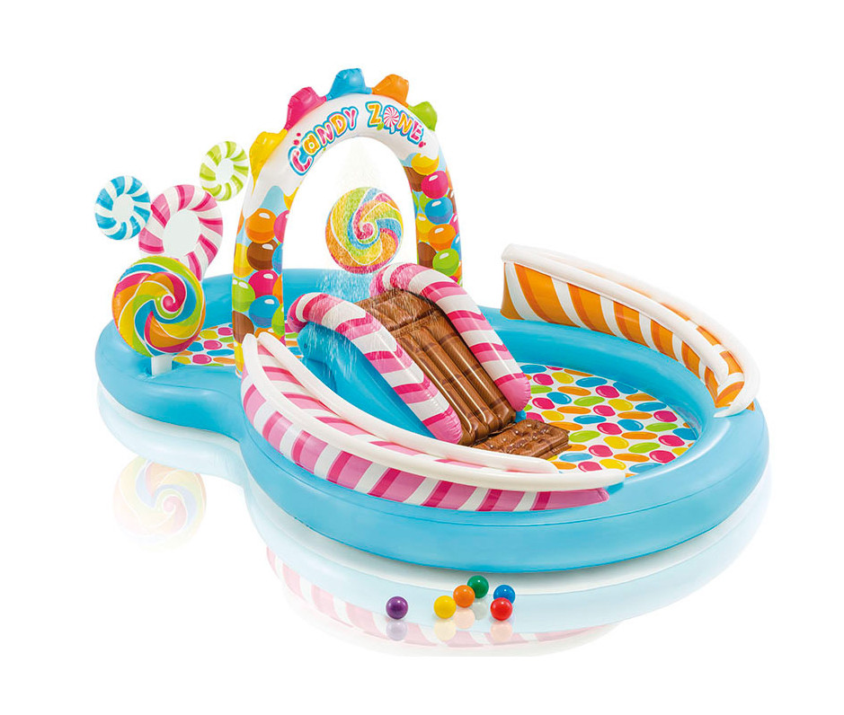 Parco giochi gonfiabile per bambini PLAYCENTER INTEX 57149 Piscina per bambini Intex 57149 gonfiabile Candy Play Center