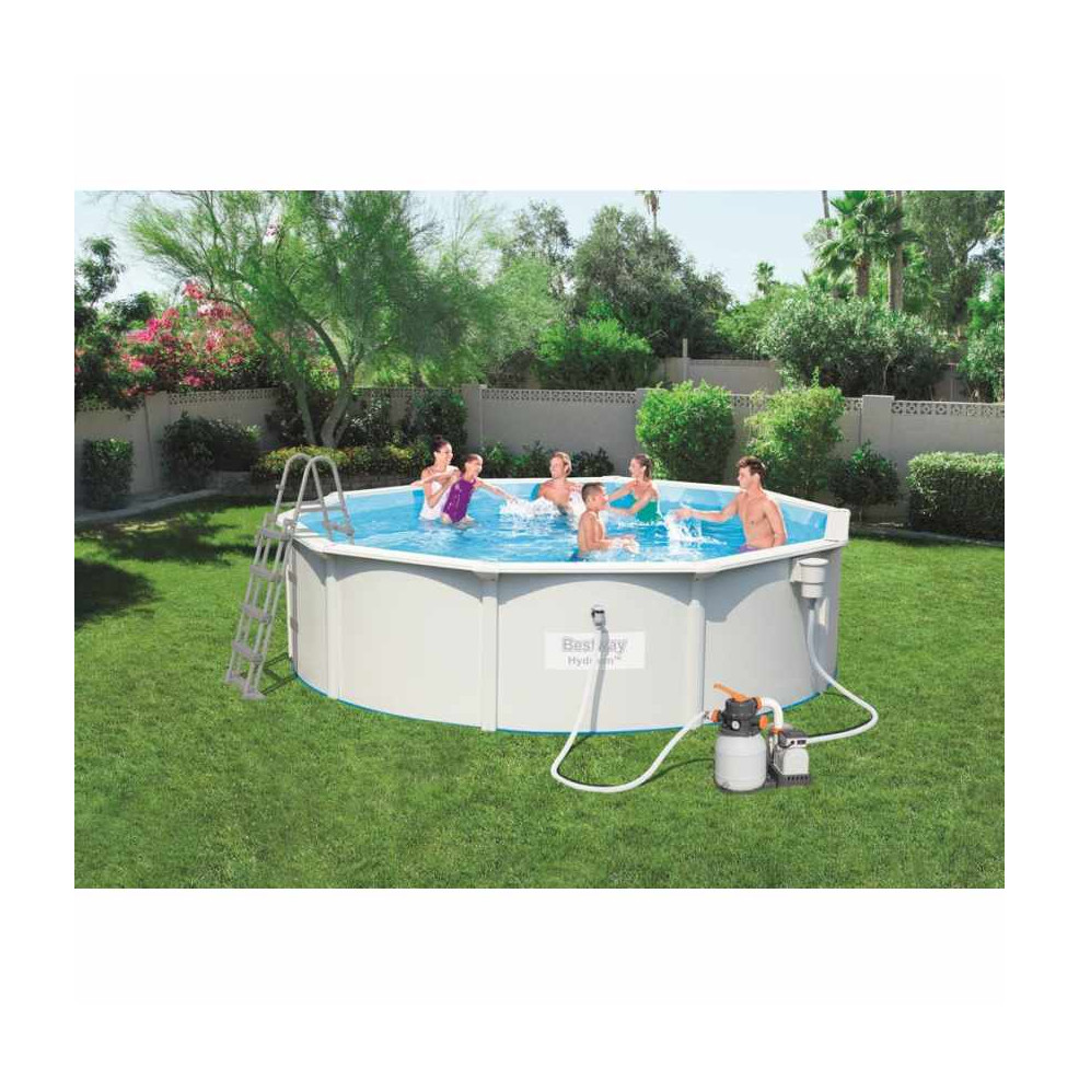Piscina fuori terra rotonda 460 x 120 cm Bestway Hydrium 56384  con pompa a sabbia