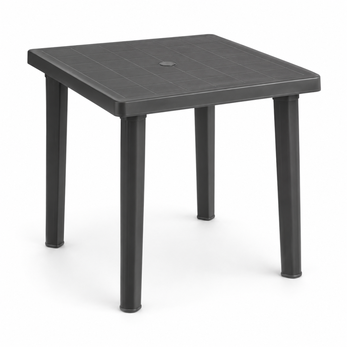 Tavolo Fiocco antracite in PLP 75x80 cm cod. 206039