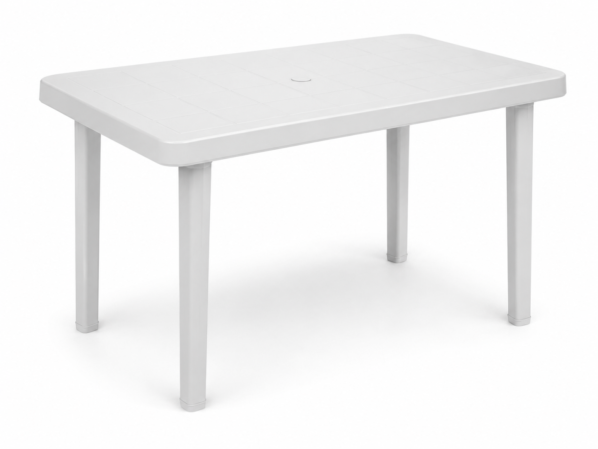 Tavolo Faro bianco in PLP 140x90 cm cod. 206008