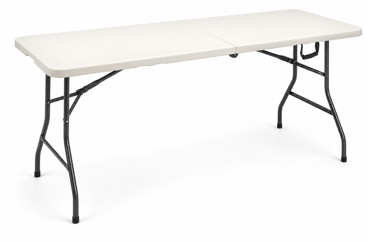 Tavolo chiudibile happy cm 242x76xH74 bianco cod. 082064